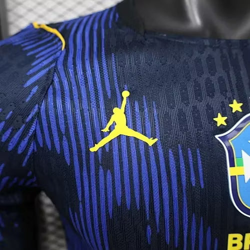 2026 Long Sleeves Player Version Brazil Away Soccer Jersey