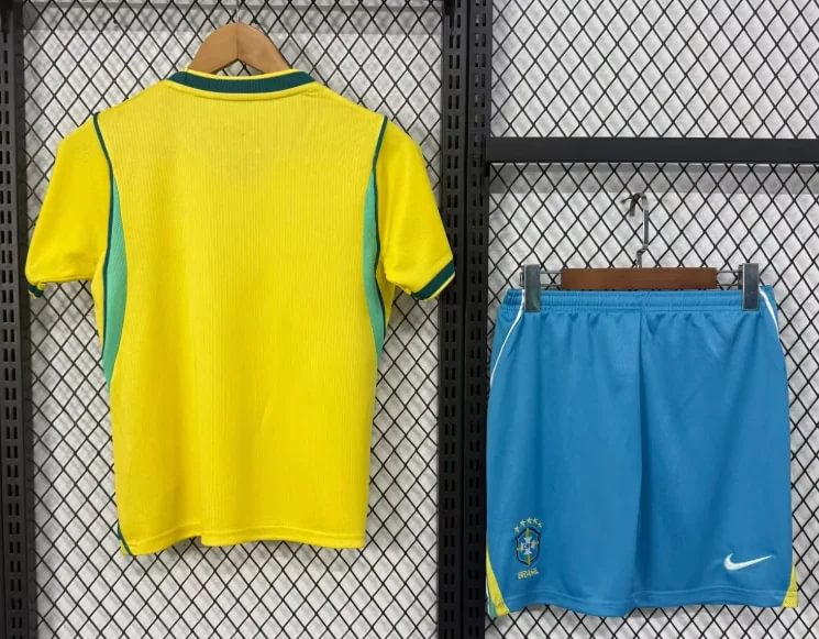 2026 Brazil Home Soccer Jersey Kids Size