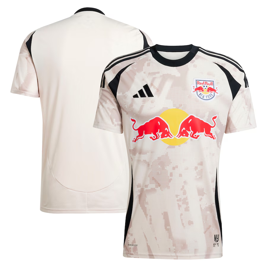 New York Red Bulls Men’s Home Adidas Tan 2025 Jersey