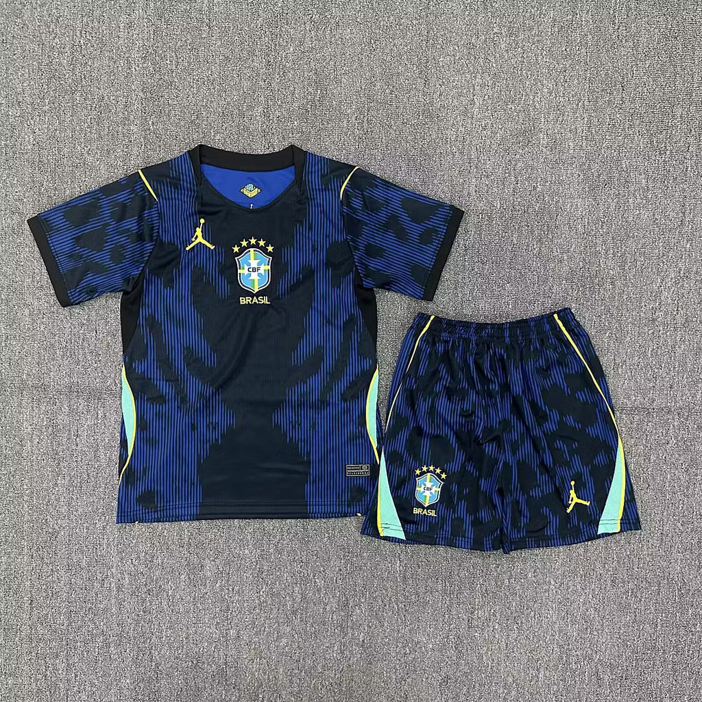 2026 Brazil Away Soccer Jersey Kids Size
