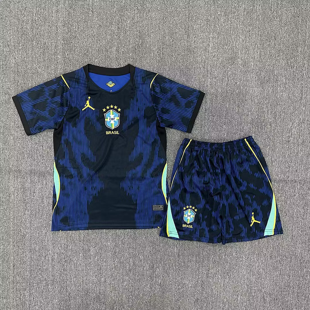 2026 Brazil Away Soccer Jersey Kids Size