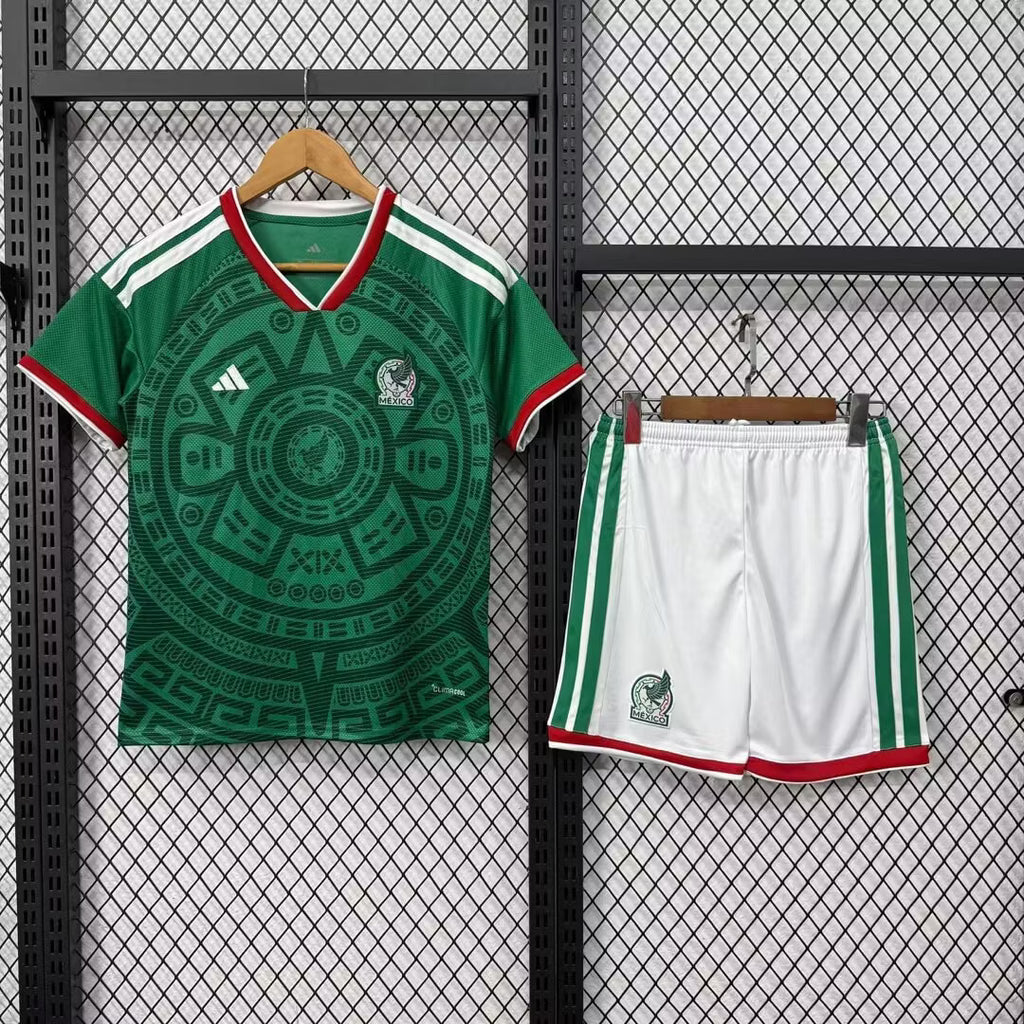 2026 Mexico National Team Home Football Shirt Kids Size