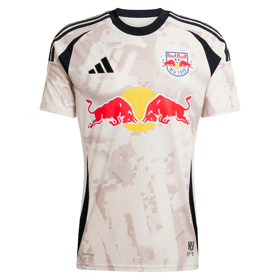 New York Red Bulls Men’s Home Adidas Tan 2025 Jersey