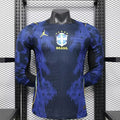 2026 Long Sleeves Player Version Brazil Away Soccer Jersey