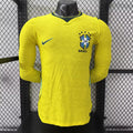 2026 Long Sleeves Player Version Brazil Home Soccer Jersey