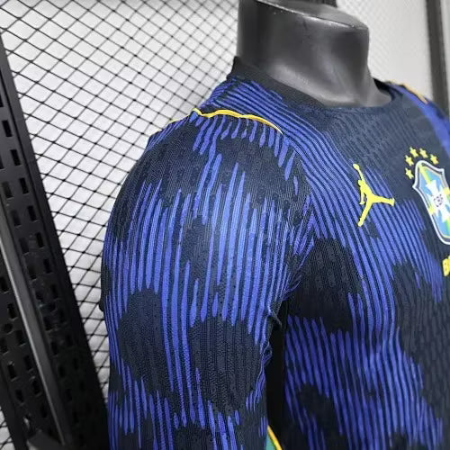 2026 Long Sleeves Player Version Brazil Away Soccer Jersey