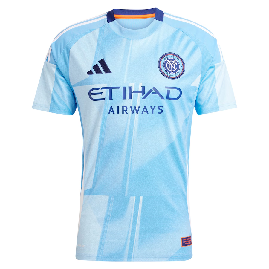 New York City FC Home Men’s Adidas Light Blue 2025 Jersey
