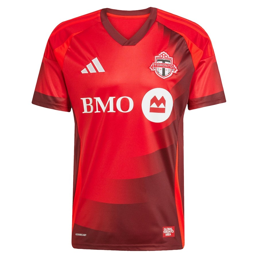 Men’s Toronto FC Home adidas Red 2025 Jersey