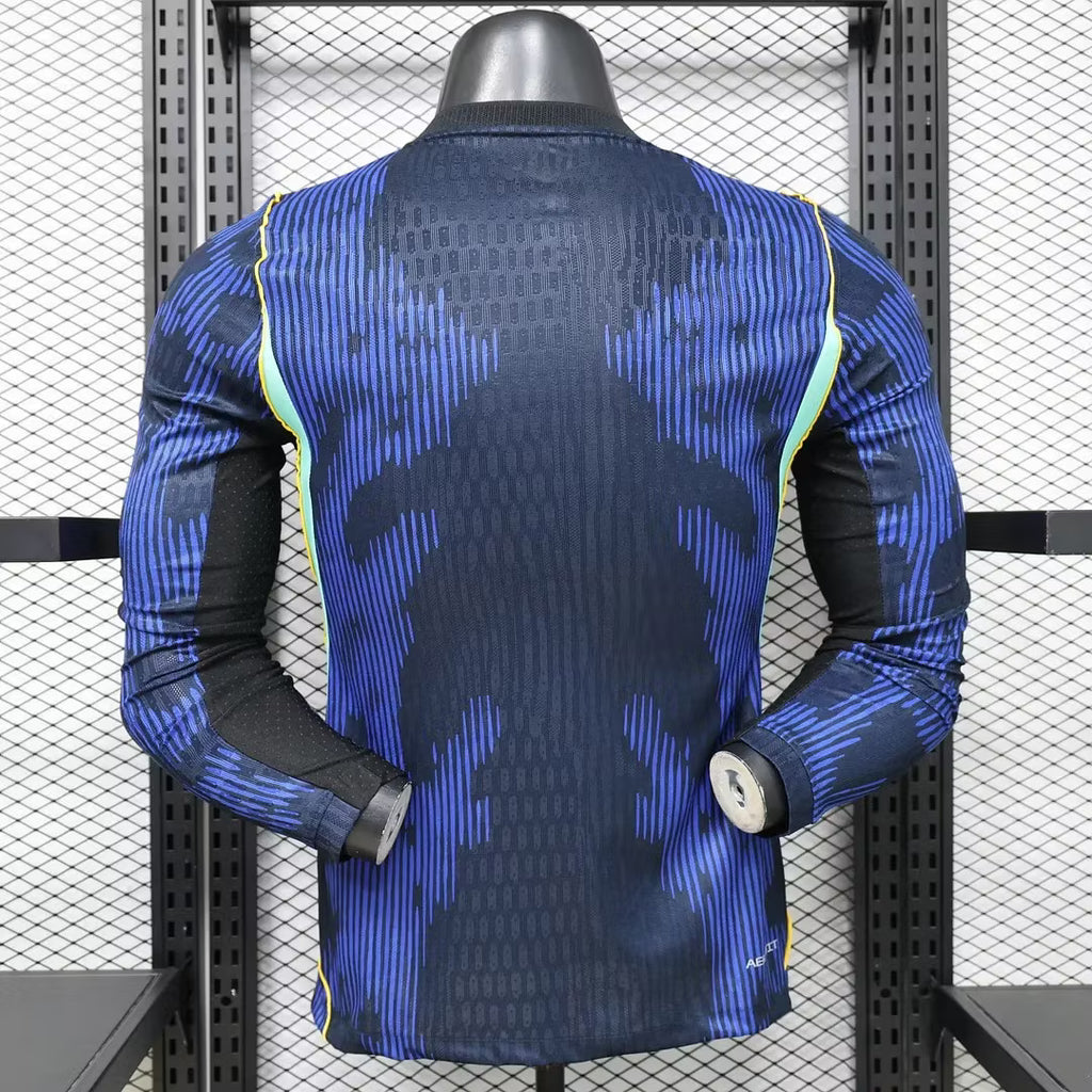 2026 Long Sleeves Player Version Brazil Away Soccer Jersey