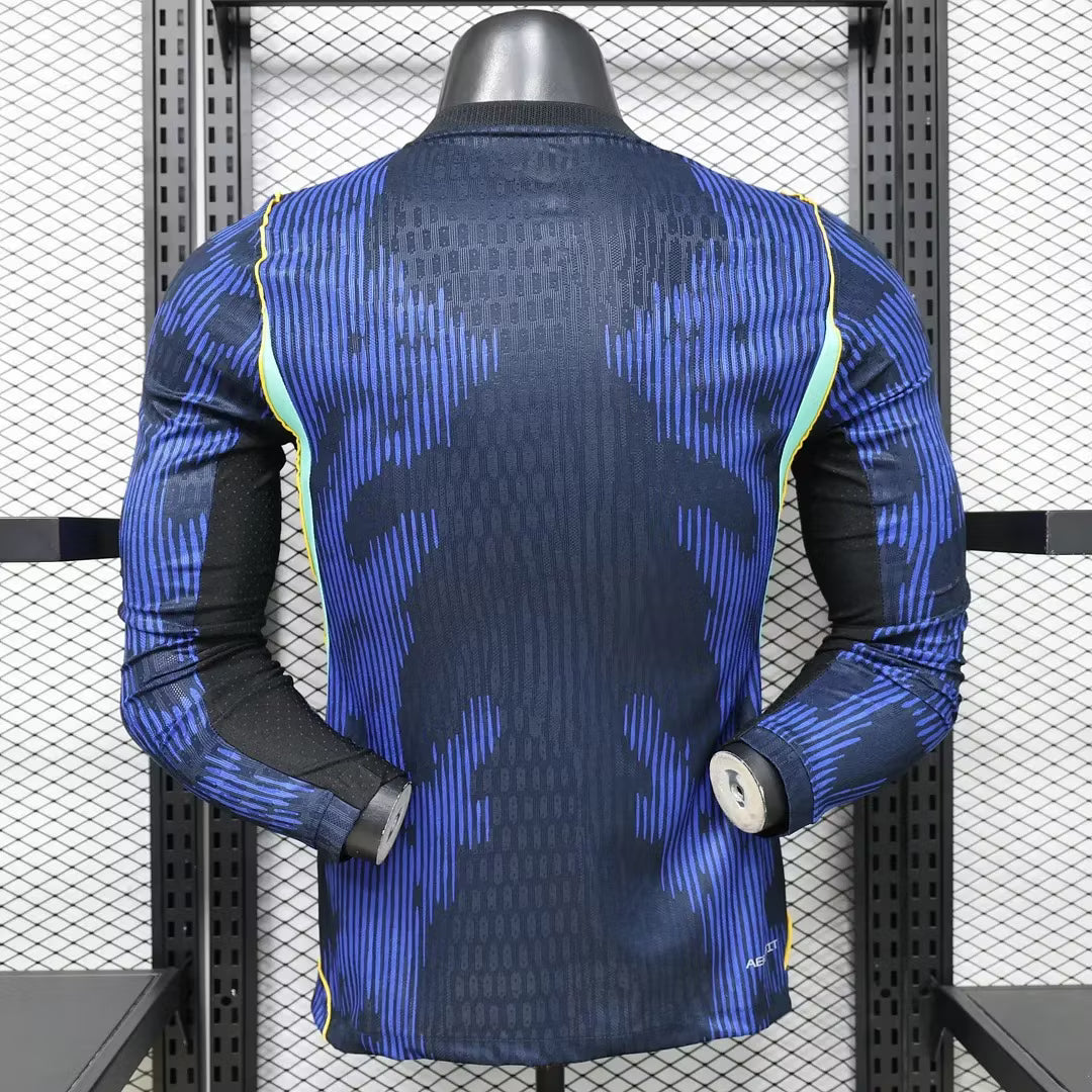2026 Long Sleeves Player Version Brazil Away Soccer Jersey