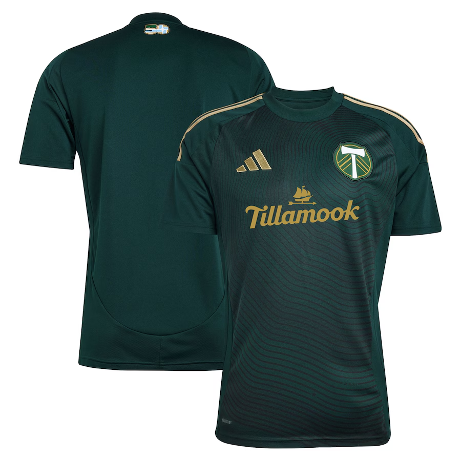 Portland Timbers Men’s Home Adidas Green 2025 Jersey
