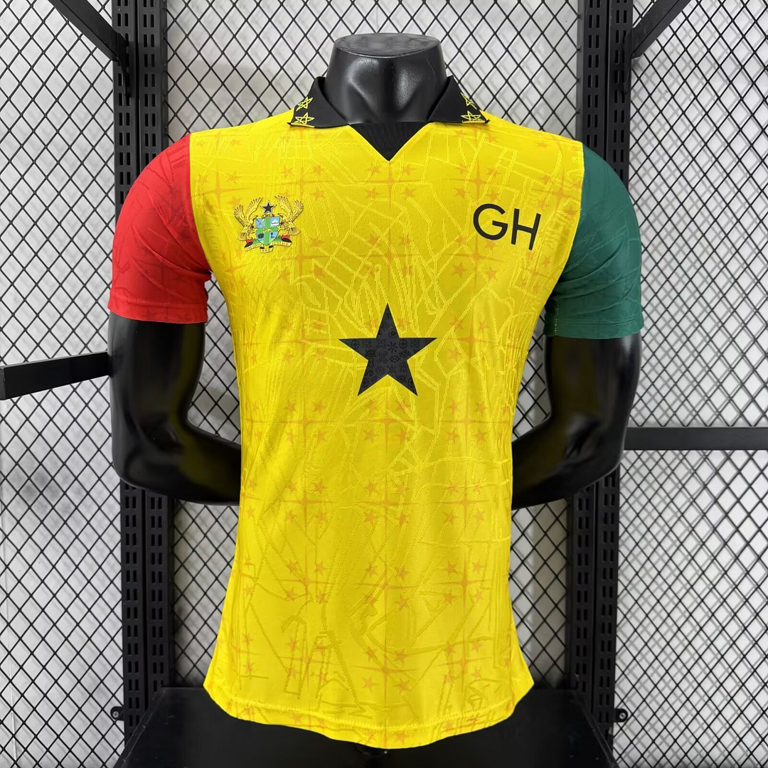 2026 Player Version Ghana National Team Special Edition Yellow Football Shirt