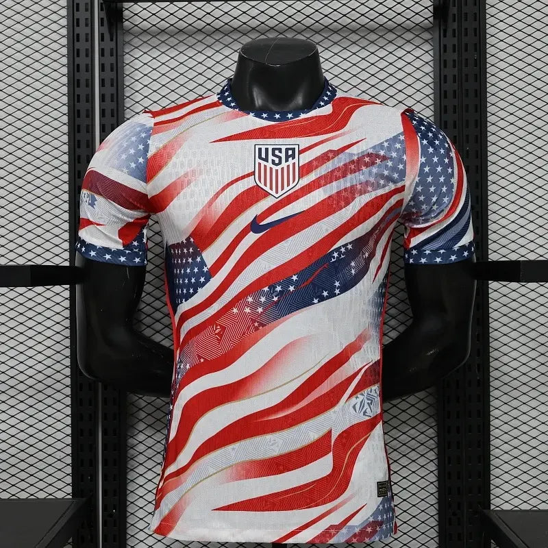 2026 Player Version United States National Team Special Edition White Red Football Shirt