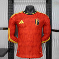 2026 Long Sleeve Player Version Belgium National Team Home Football Shirt