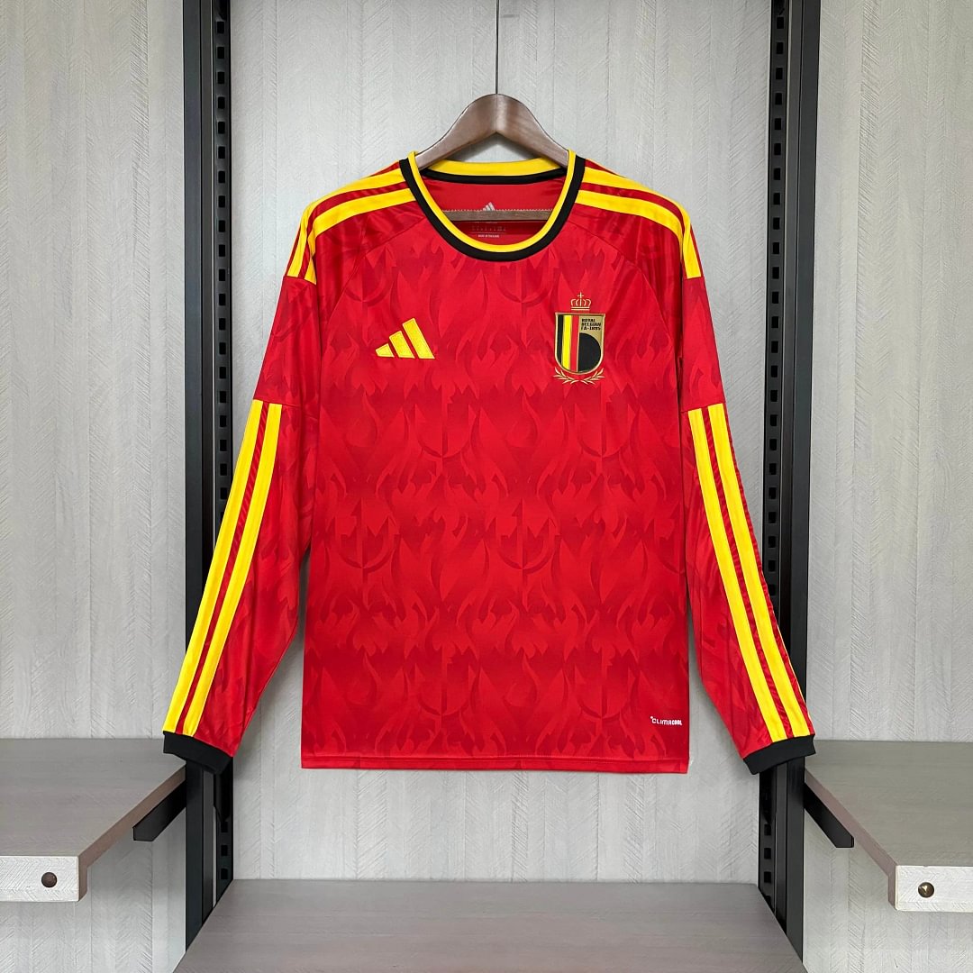 2026 Long Sleeve Belgium National Team Home Football Shirt
