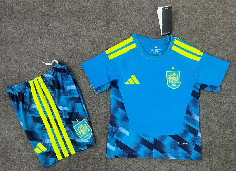 2026 Spain National Team Goalkeeper Football Shirt  Kids Size