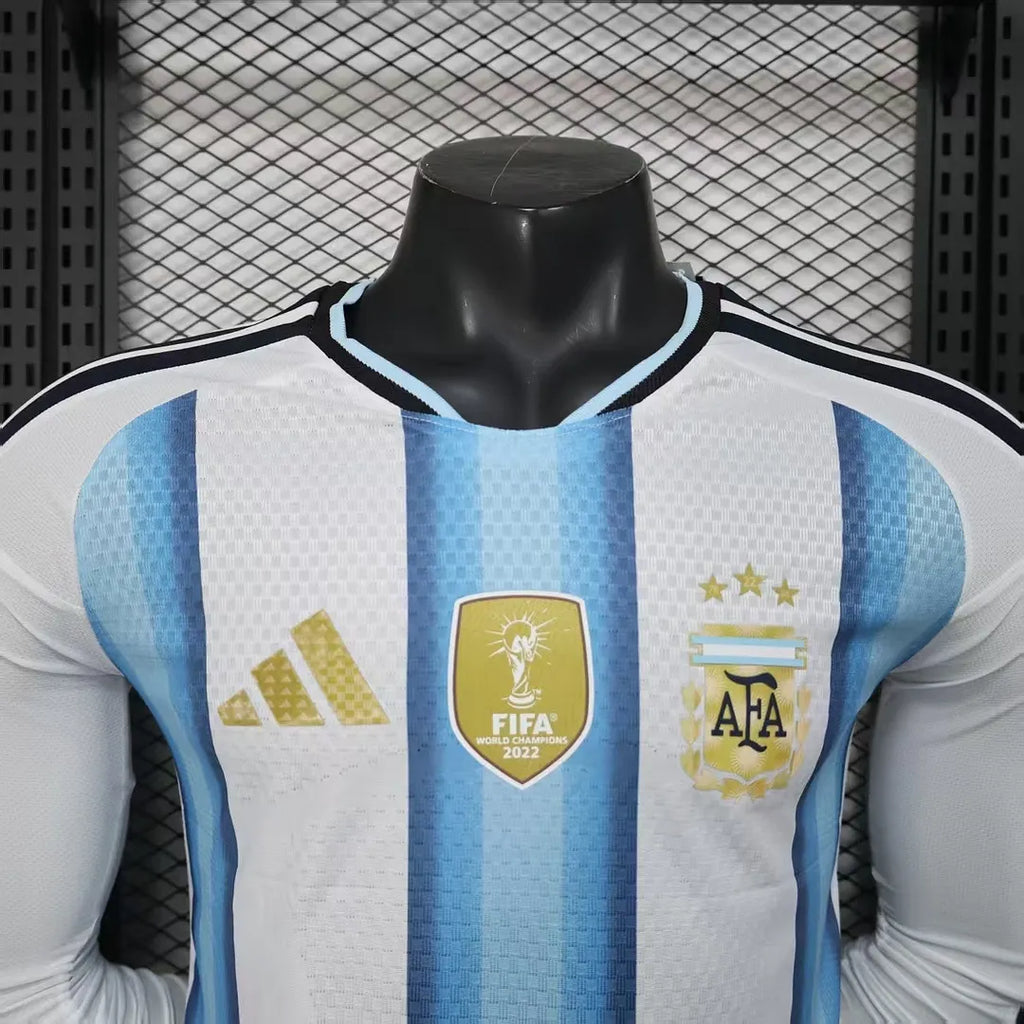2026 Long Sleeve Player Version Argentina Home