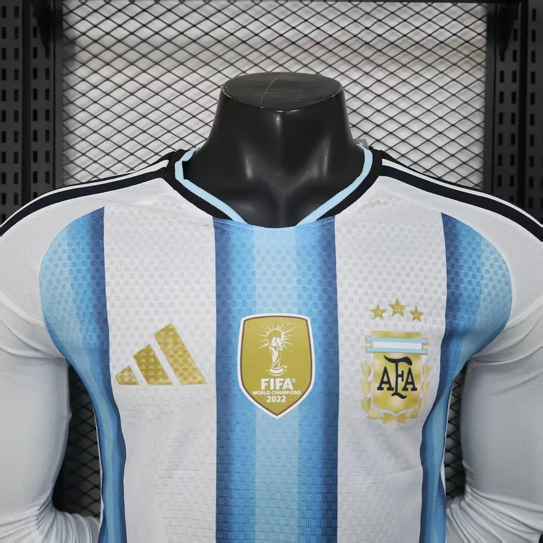 2026 Long Sleeve Player Version Argentina Home