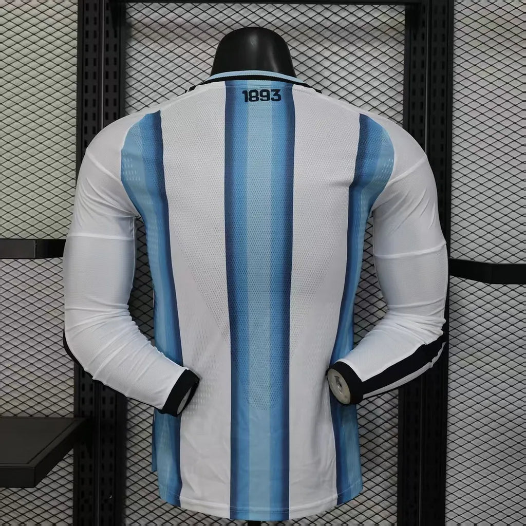 2026 Long Sleeve Player Version Argentina Home