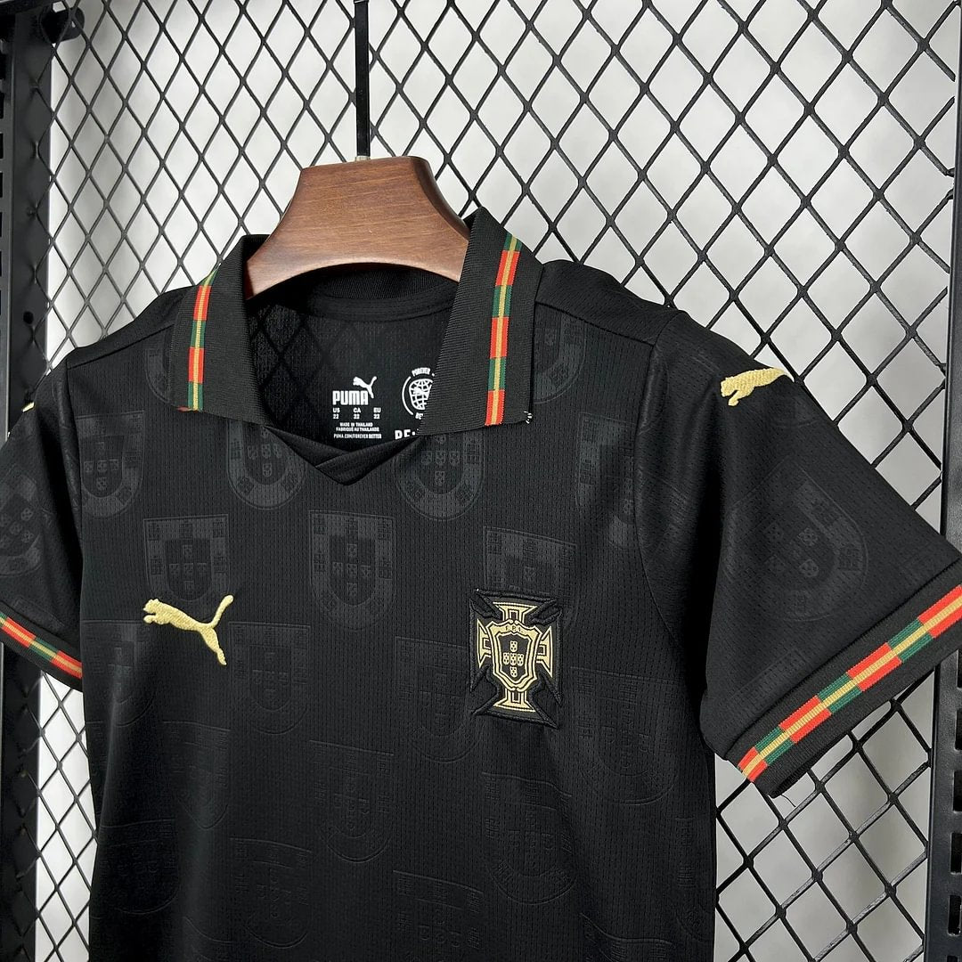 2026 Portugal Special Edition Black Football Shirt Kids Size