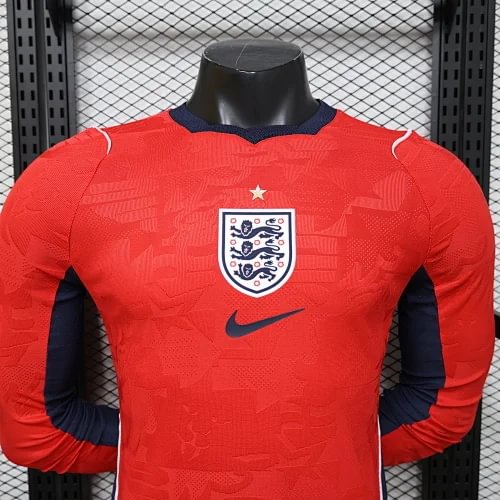 2026 Long Sleeve Player Version England National Team Away Football Shirt