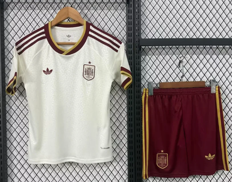2026 Spain National Team Away Football Shirt Kids Size