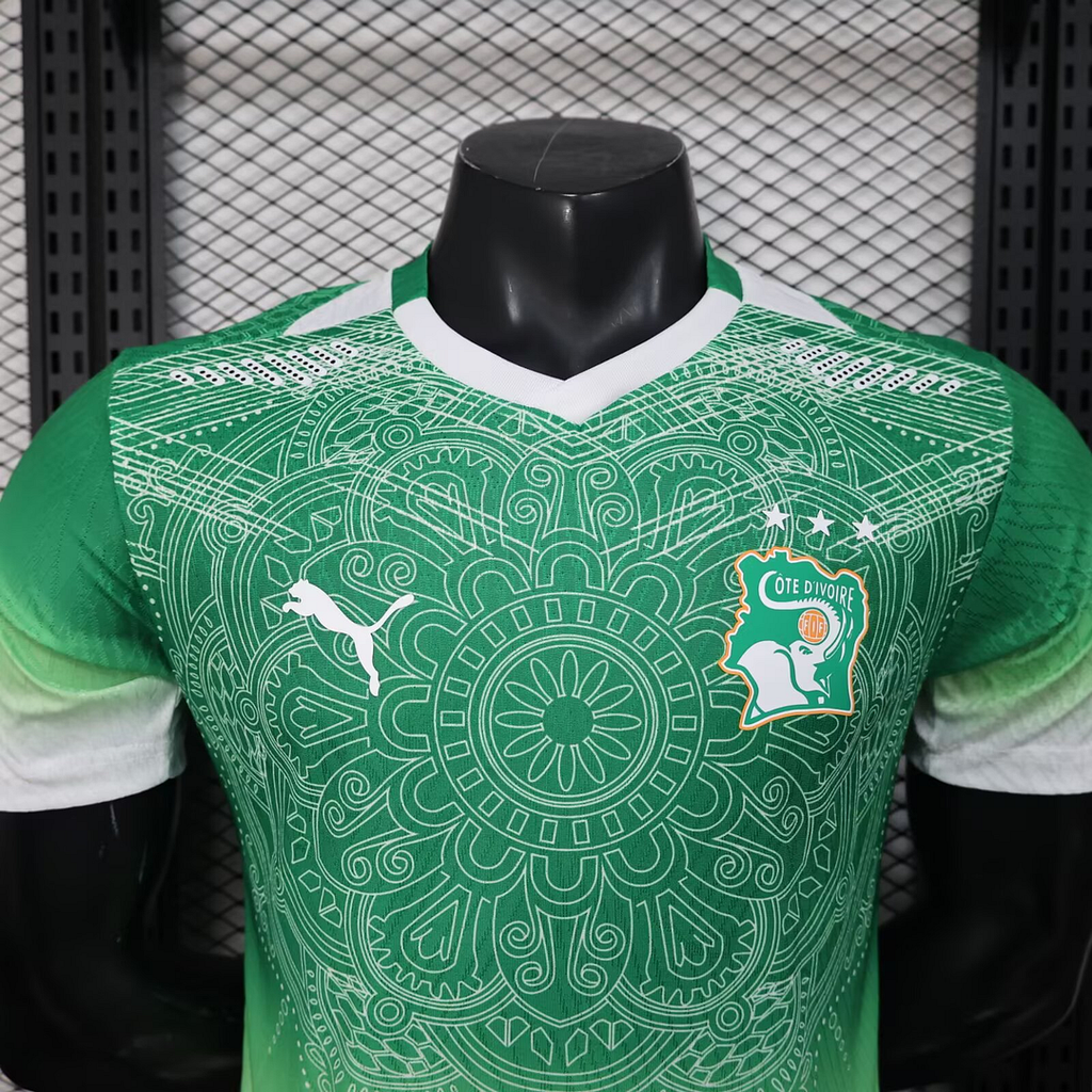 2026 Player Version Ivory Coast National Team Special Edition Green Football Shirt