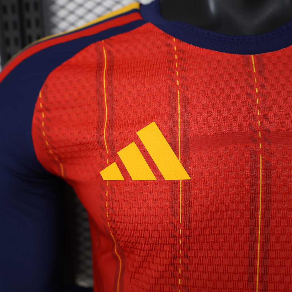 2026 Long Sleeves Player Version Spain National Team Home Football Shirt