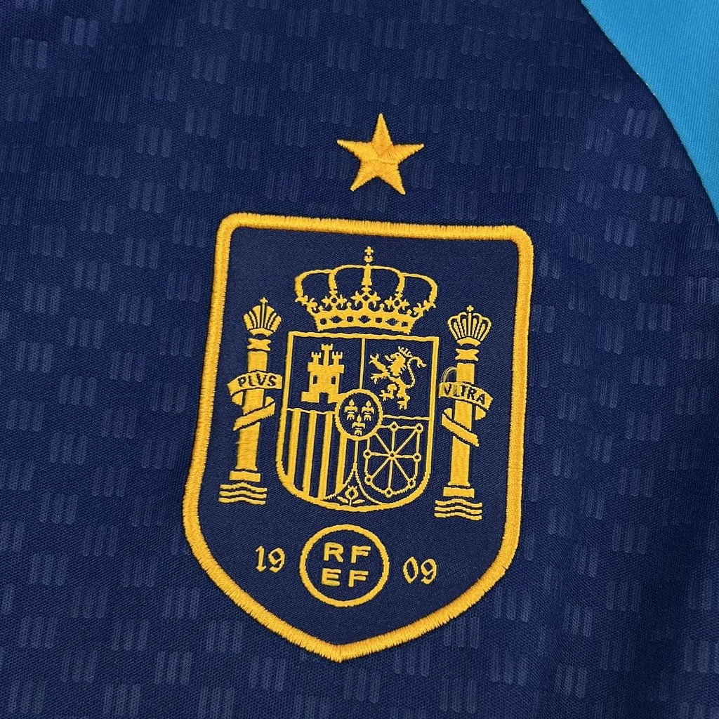 2026 Spain National Team Training Suit Blue Football Shirt