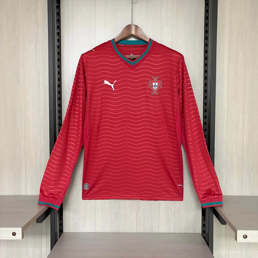 2026 Portugal Home Long Sleeve Football Shirt