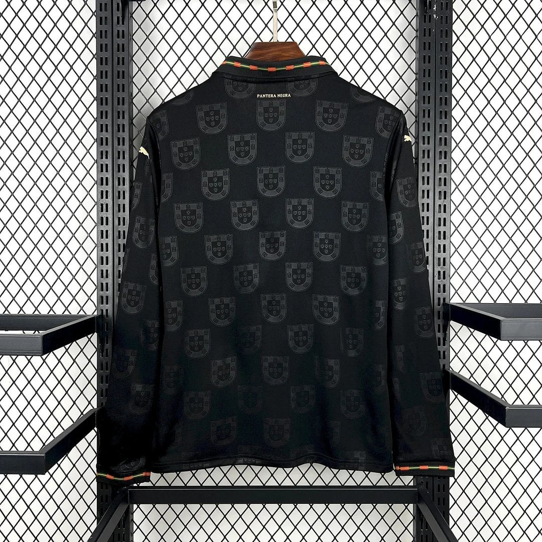 2026 Long Sleeve Portugal Special Edition Black Football Shirt