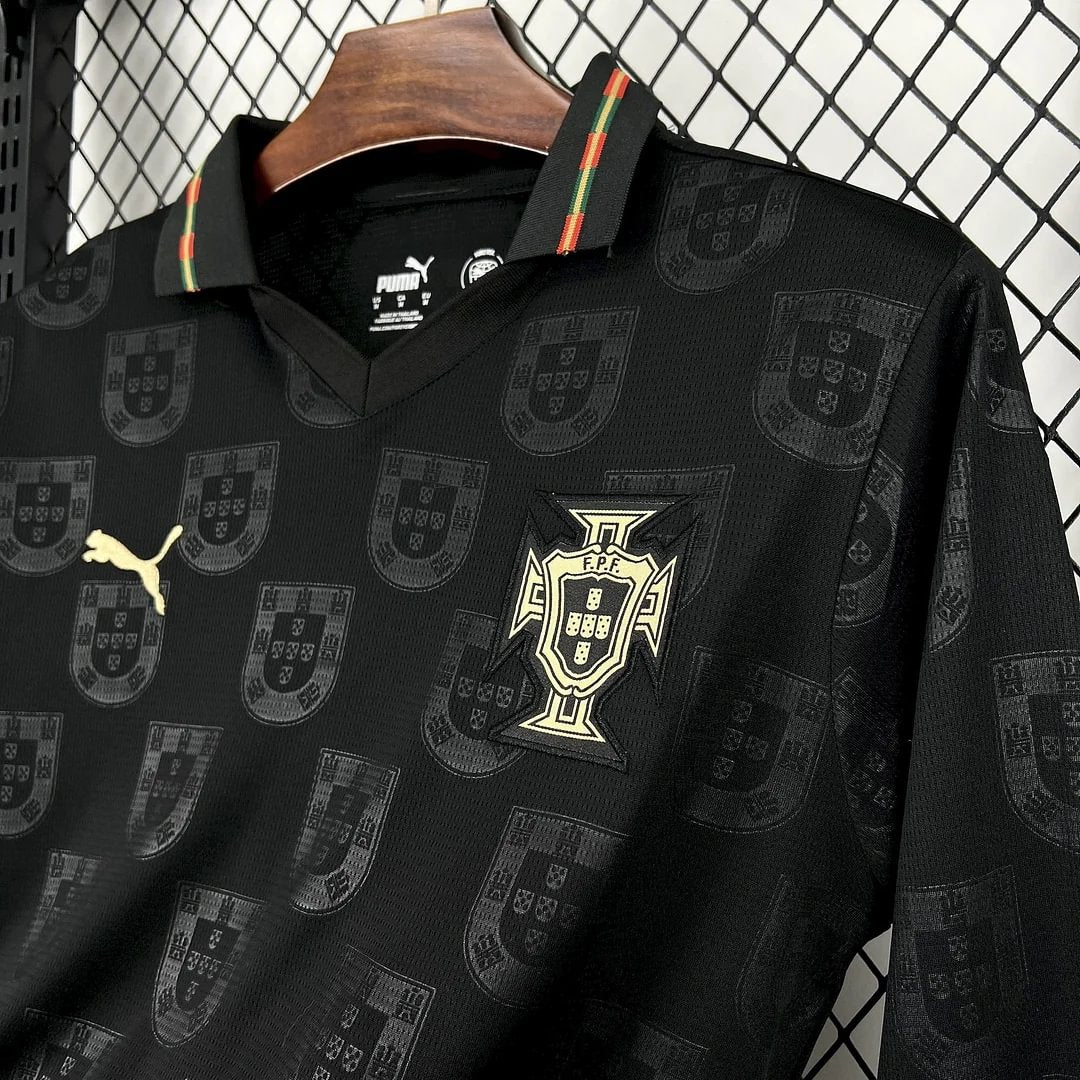 2026 Long Sleeve Portugal Special Edition Black Football Shirt