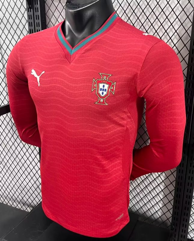 2026 Long Sleeve Player Version Portugal National Team Home Football Shirt