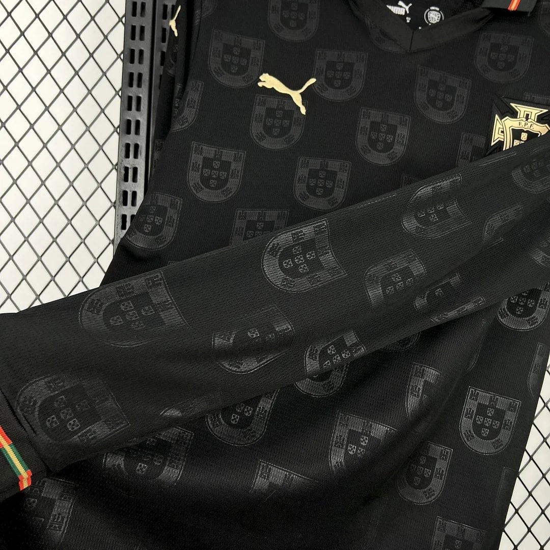 2026 Long Sleeve Portugal Special Edition Black Football Shirt
