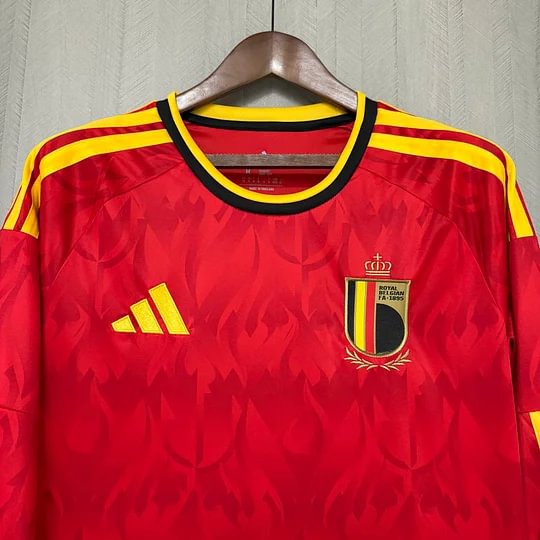 2026 Long Sleeve Belgium National Team Home Football Shirt