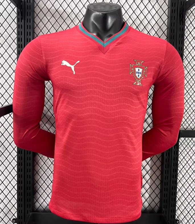 2026 Long Sleeve Player Version Portugal National Team Home Football Shirt