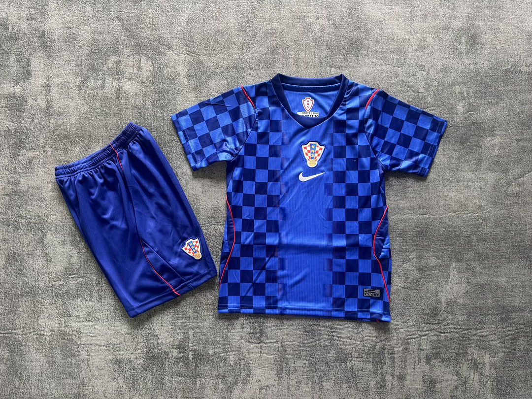 2026 Croatia National Team Away Football Shirt Kids Size