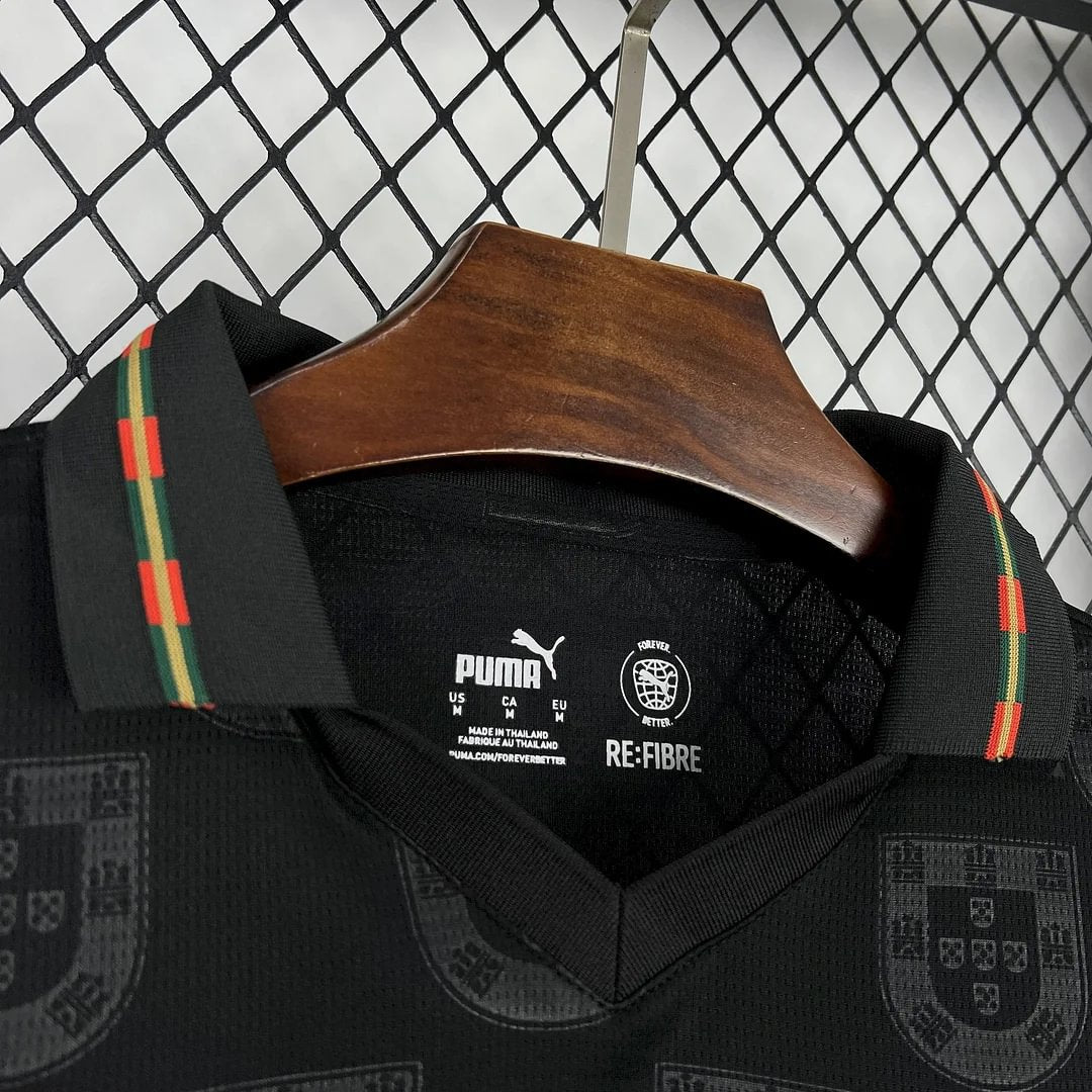 2026 Long Sleeve Portugal Special Edition Black Football Shirt
