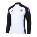 2024 Germany Half-Pull Training Suit White Jersey Set