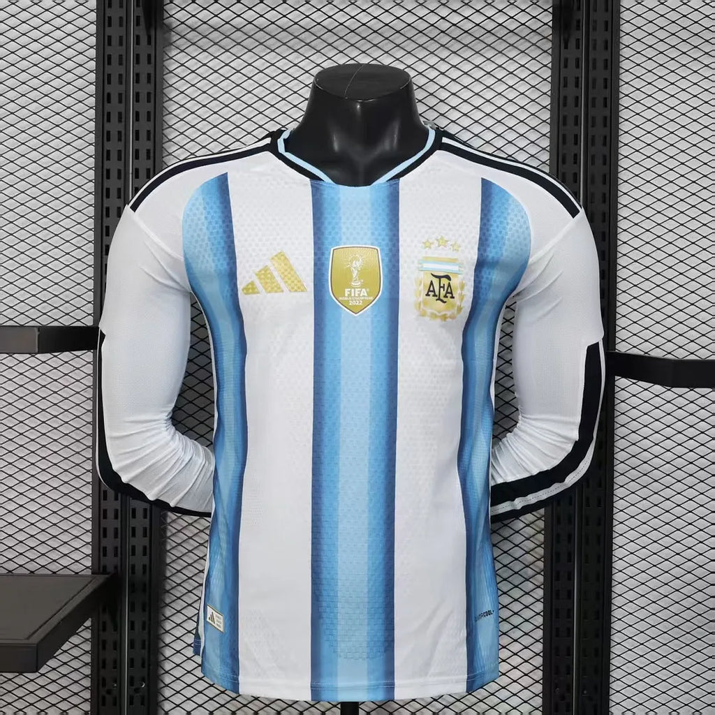 2026 Long Sleeve Player Version Argentina Home