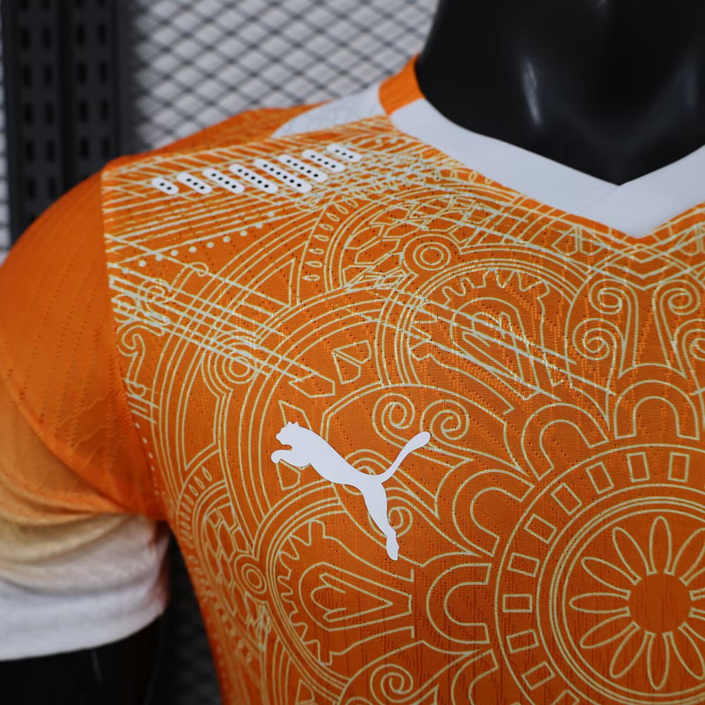 2026 Player Version Ivory Coast National Team Special Edition Orange Football Shirt