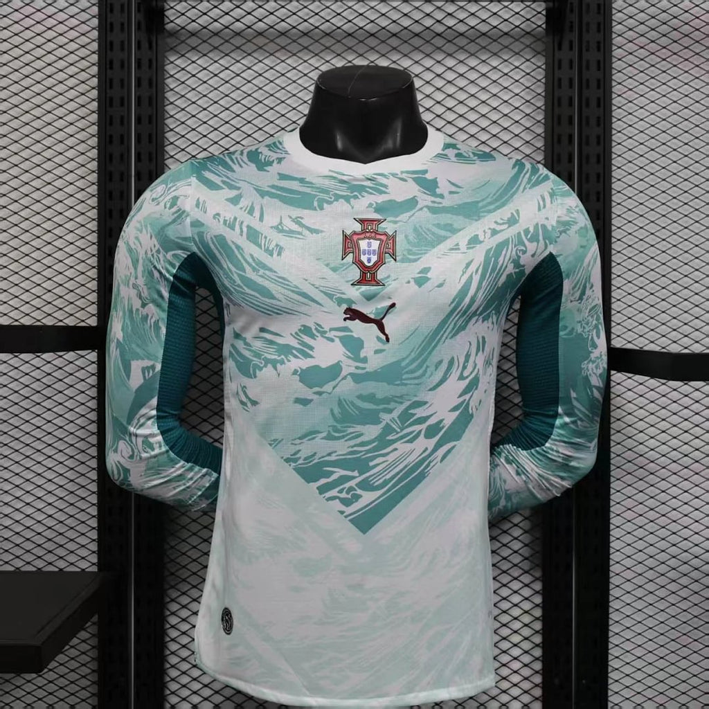 2026 Long Sleeve Player Version Portugal National Team Away Football Shirt