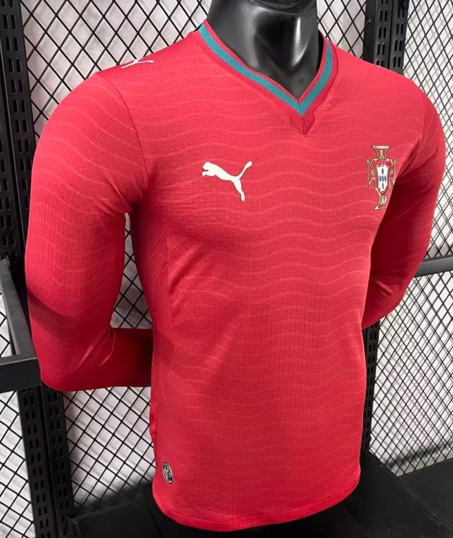2026 Long Sleeve Player Version Portugal National Team Home Football Shirt