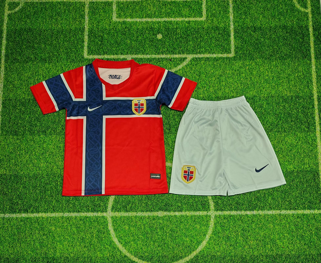 2026 Norway National Team Home Football Shirt  Kids Size