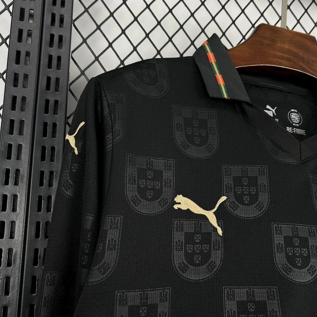 2026 Long Sleeve Portugal Special Edition Black Football Shirt
