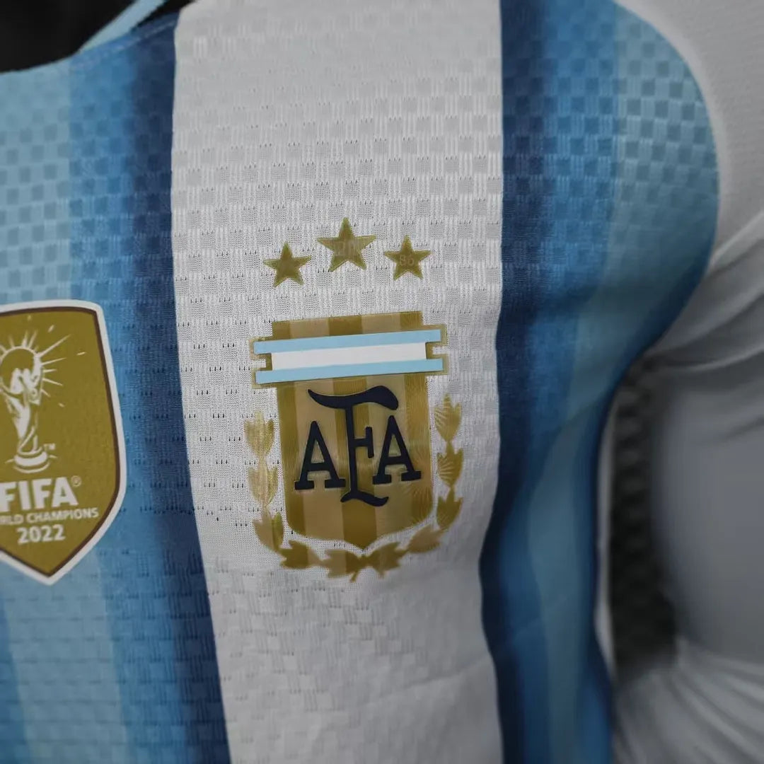 2026 Long Sleeve Player Version Argentina Home