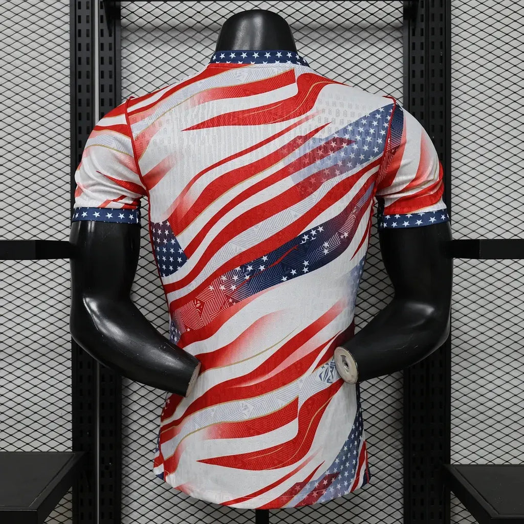 2026 Player Version United States National Team Special Edition White Red Football Shirt