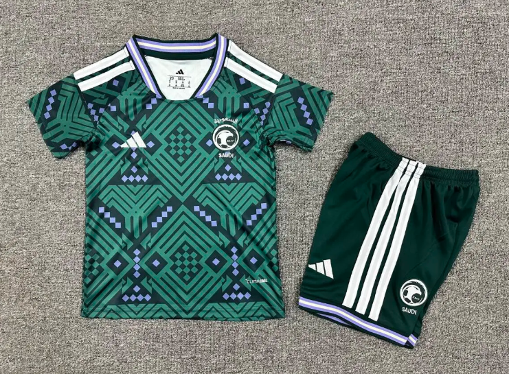 2026 Saudi Arabia National Team Home Football Shirt  Kids Size