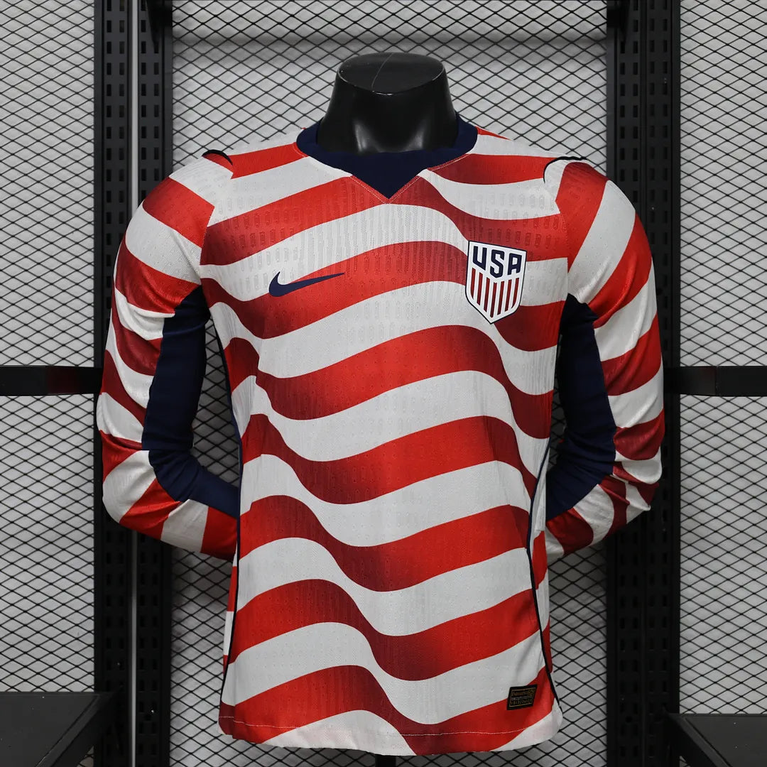 2026 Long Sleeve Player Version United States National Team Home Football