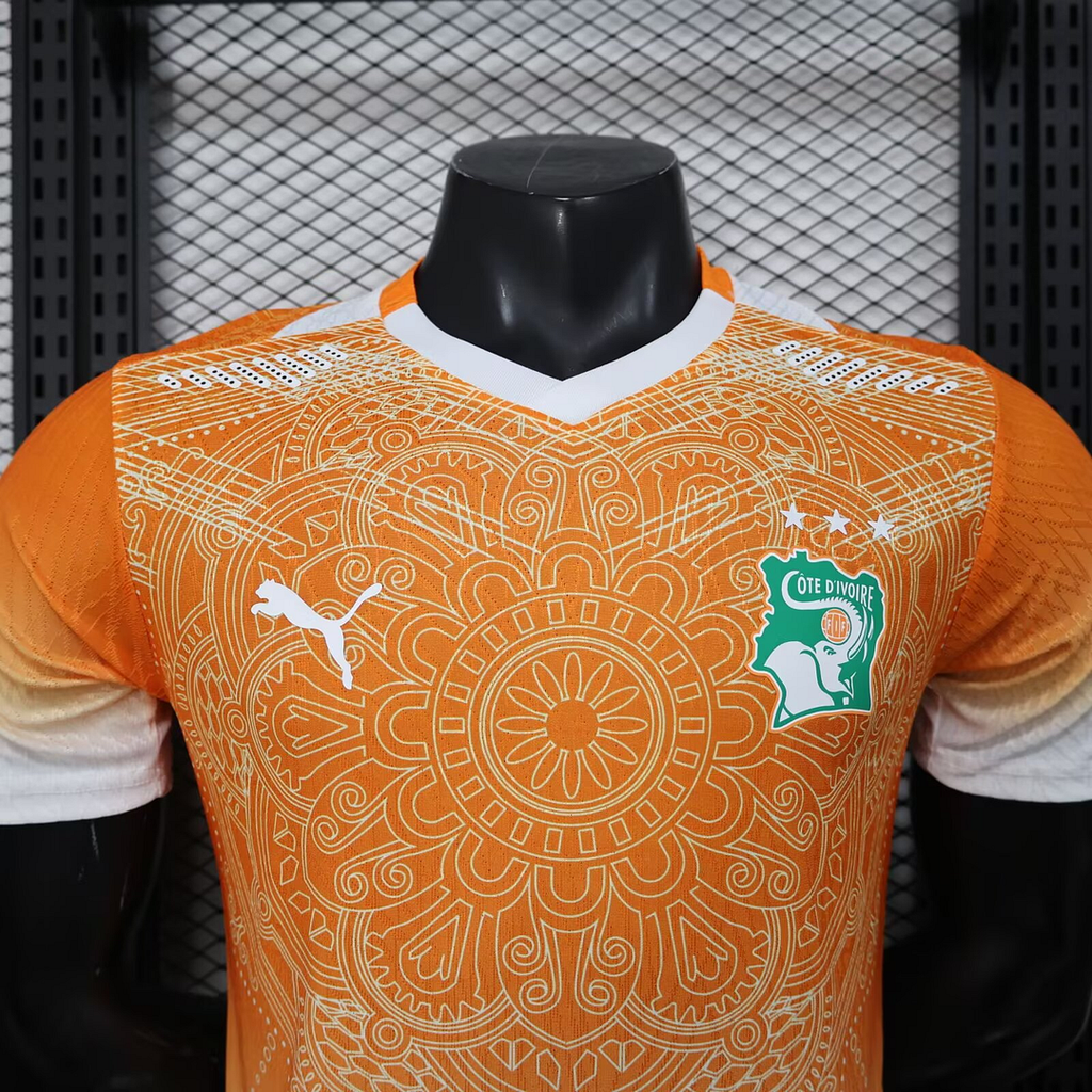 2026 Player Version Ivory Coast National Team Special Edition Orange Football Shirt